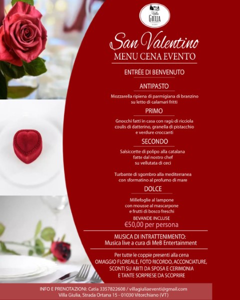 Cena San Valentino Viterbo